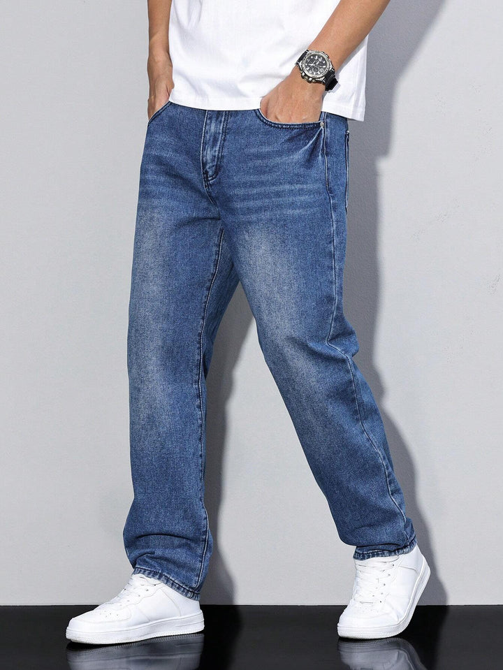 Baggy Jeans | Wijde Spijkerbroek met Washed Look
