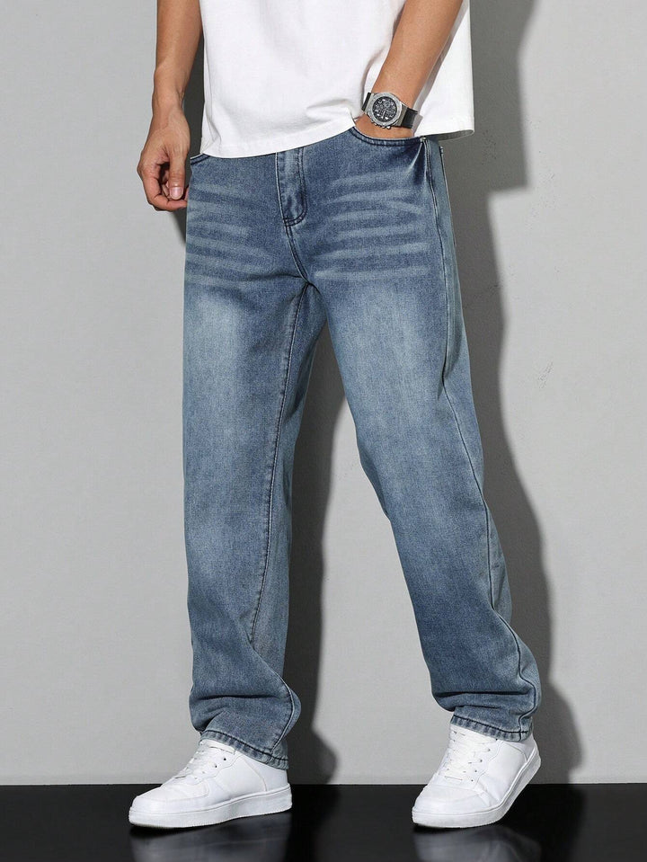 Baggy Jeans | Wijde Spijkerbroek met Washed Look