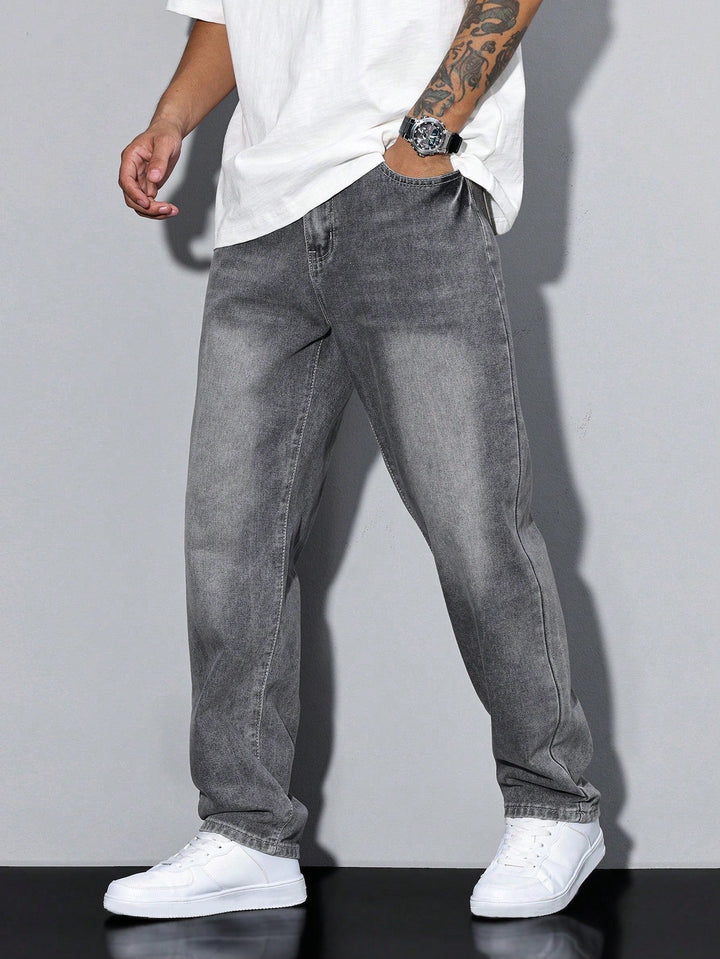 Baggy Jeans | Wijde Spijkerbroek met Washed Look