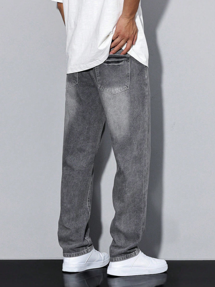 Baggy Jeans | Wijde Spijkerbroek met Washed Look