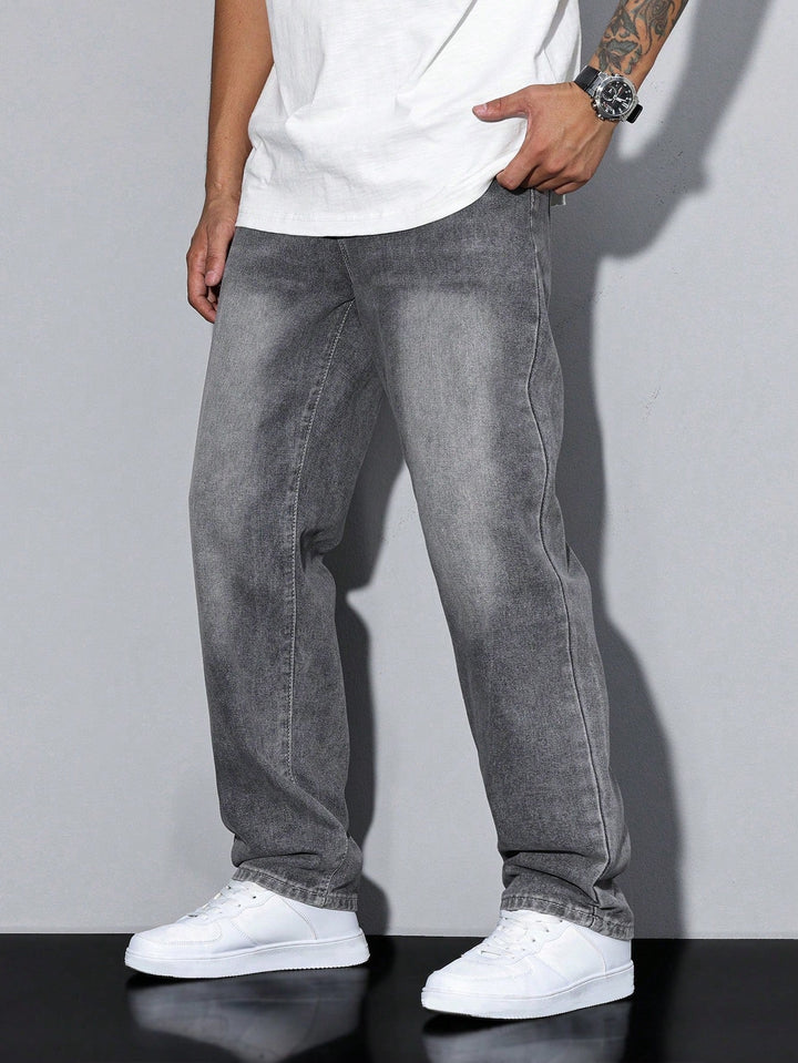 Baggy Jeans | Wijde Spijkerbroek met Washed Look
