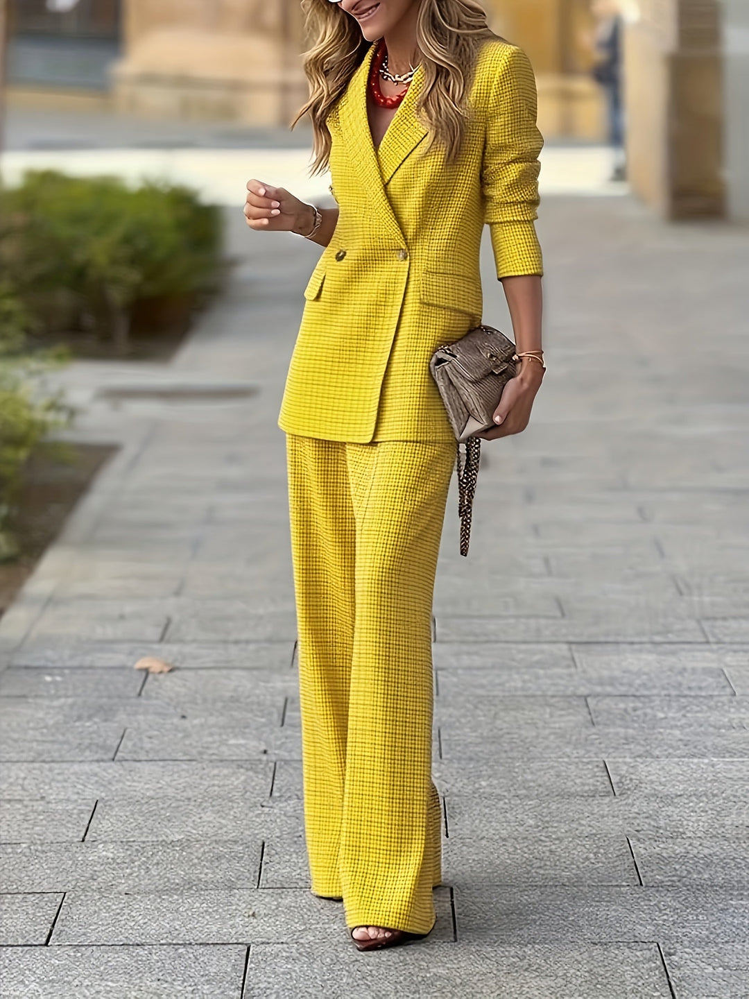 Blazer Set Dames | Double-Breasted &amp; Bewegingsvrijheid
