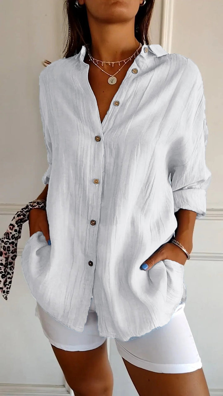 Blouse Dames | Plissé Design &amp; Flatterende Pasvorm