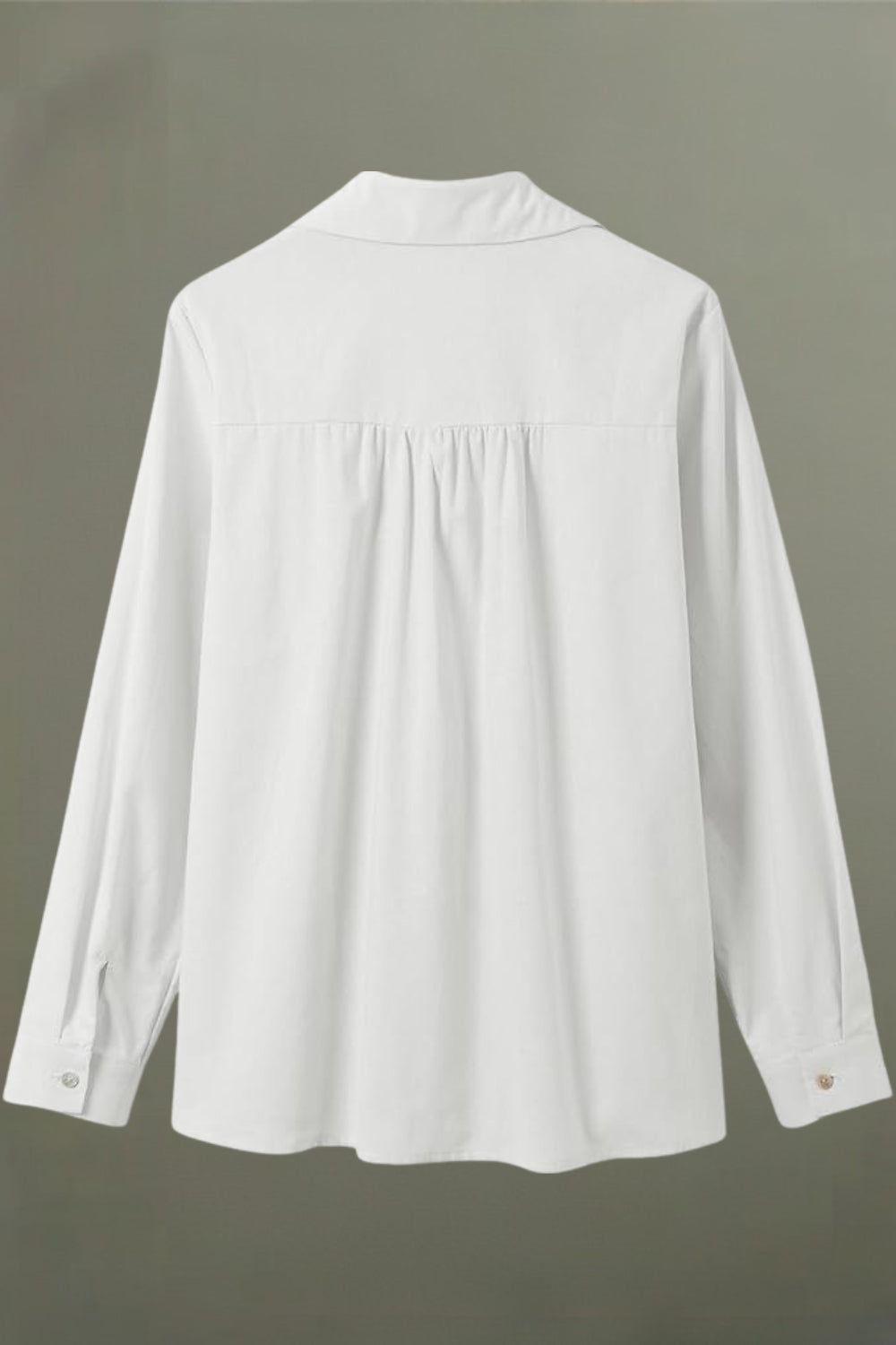 Blouse Dames | Plissé Detail &amp; Klassieke Knoopsluiting