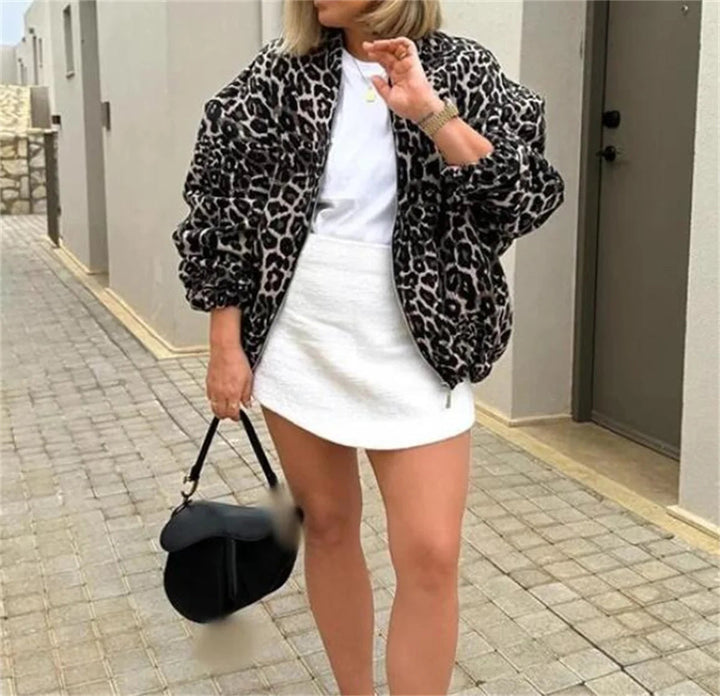 Bomberjack Dames | Opvallende Leopard Print &amp; Comfortabele Pasvorm