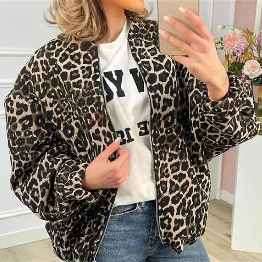 Bomberjack Dames | Opvallende Leopard Print &amp; Comfortabele Pasvorm