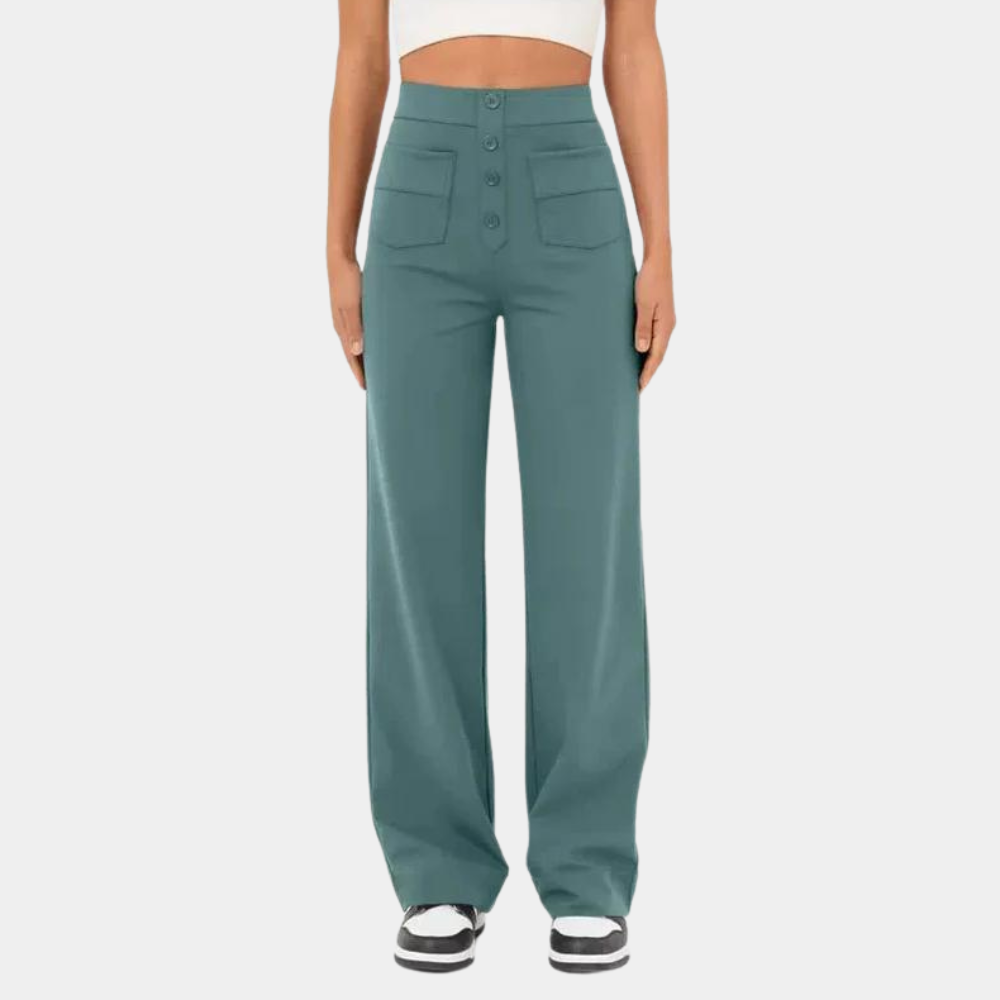 Broek Dames | Hoge Taille Broek | Flatterend Silhouet &amp; All-day Comfort