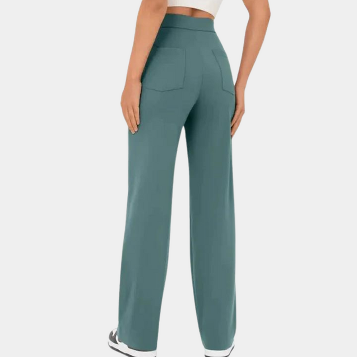 Broek Dames | Hoge Taille Broek | Flatterend Silhouet &amp; All-day Comfort