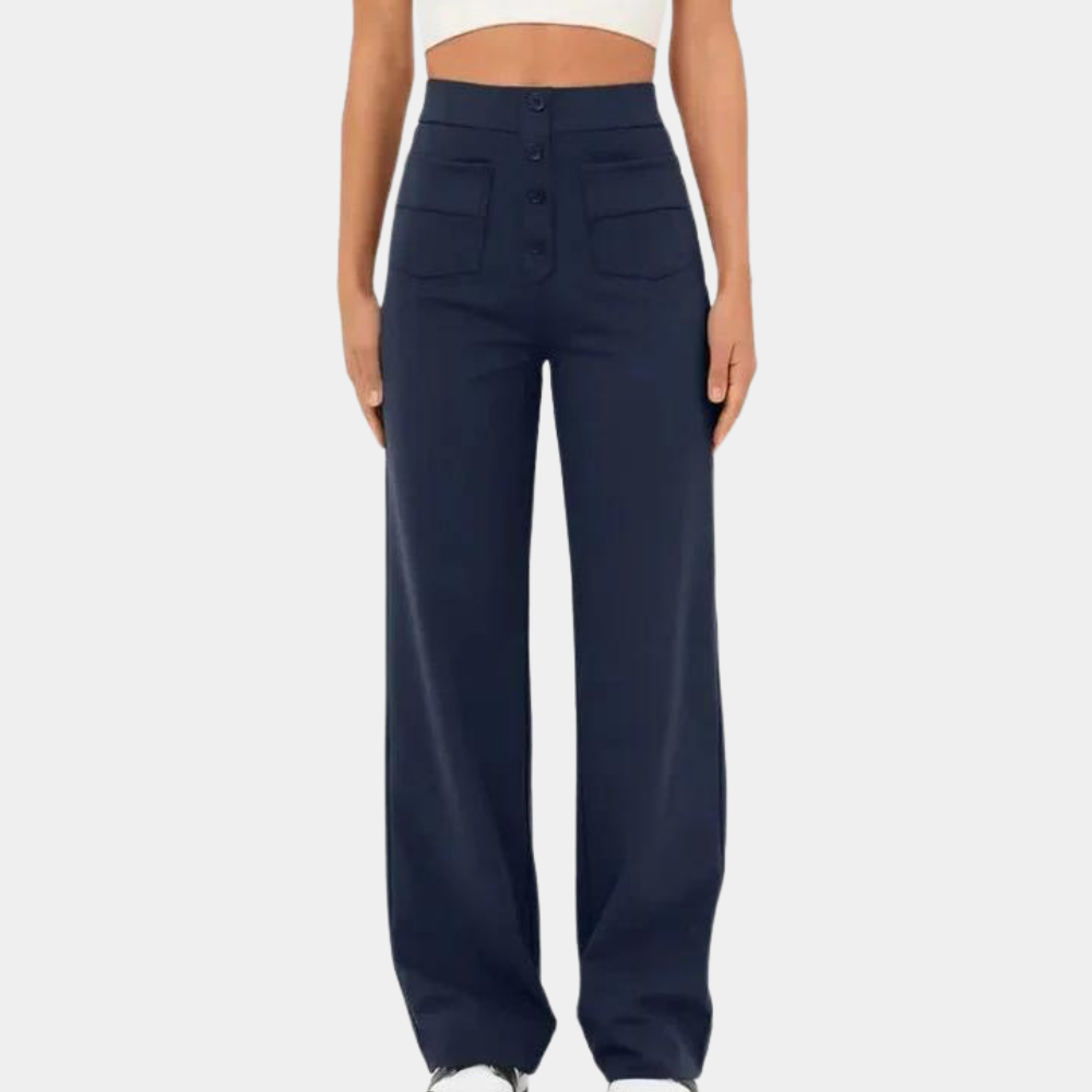 Broek Dames | Hoge Taille Broek | Flatterend Silhouet &amp; All-day Comfort