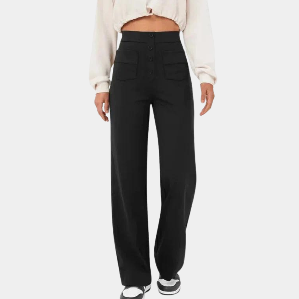 Broek Dames | Hoge Taille Broek | Flatterend Silhouet &amp; All-day Comfort