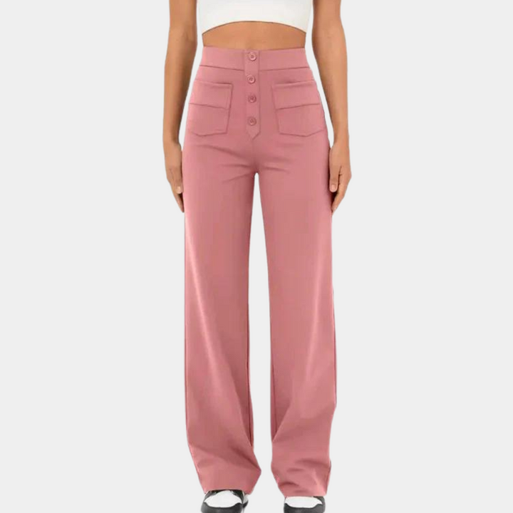 Broek Dames | Hoge Taille Broek | Flatterend Silhouet &amp; All-day Comfort