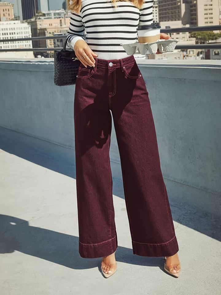Broek met Wijde Pijpen Dames | Comfortabel &amp; Bewegingsvrij
