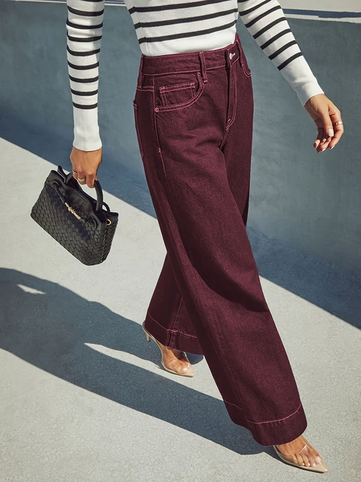 Broek met Wijde Pijpen Dames | Comfortabel &amp; Bewegingsvrij
