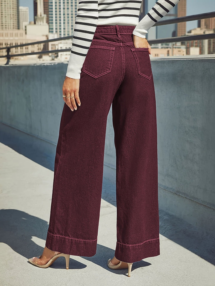 Broek met Wijde Pijpen Dames | Comfortabel &amp; Bewegingsvrij
