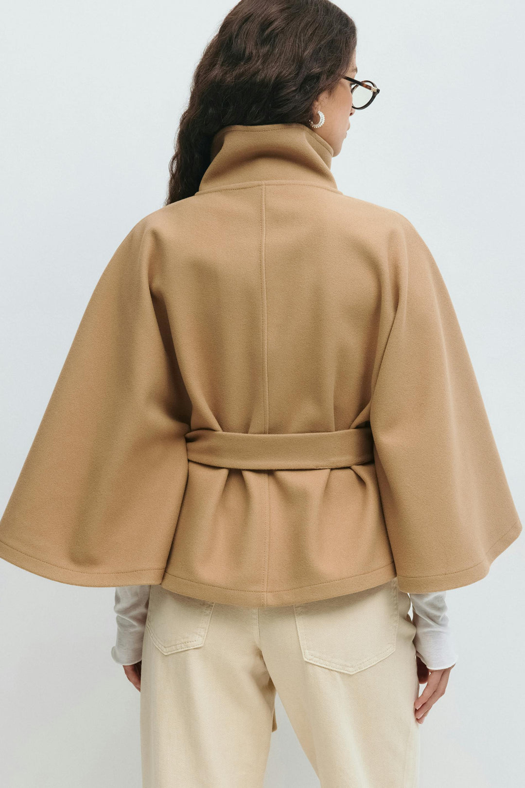 Capejas Dames | Capejas Look, Hoge Kraag &amp; Tailleceintuur