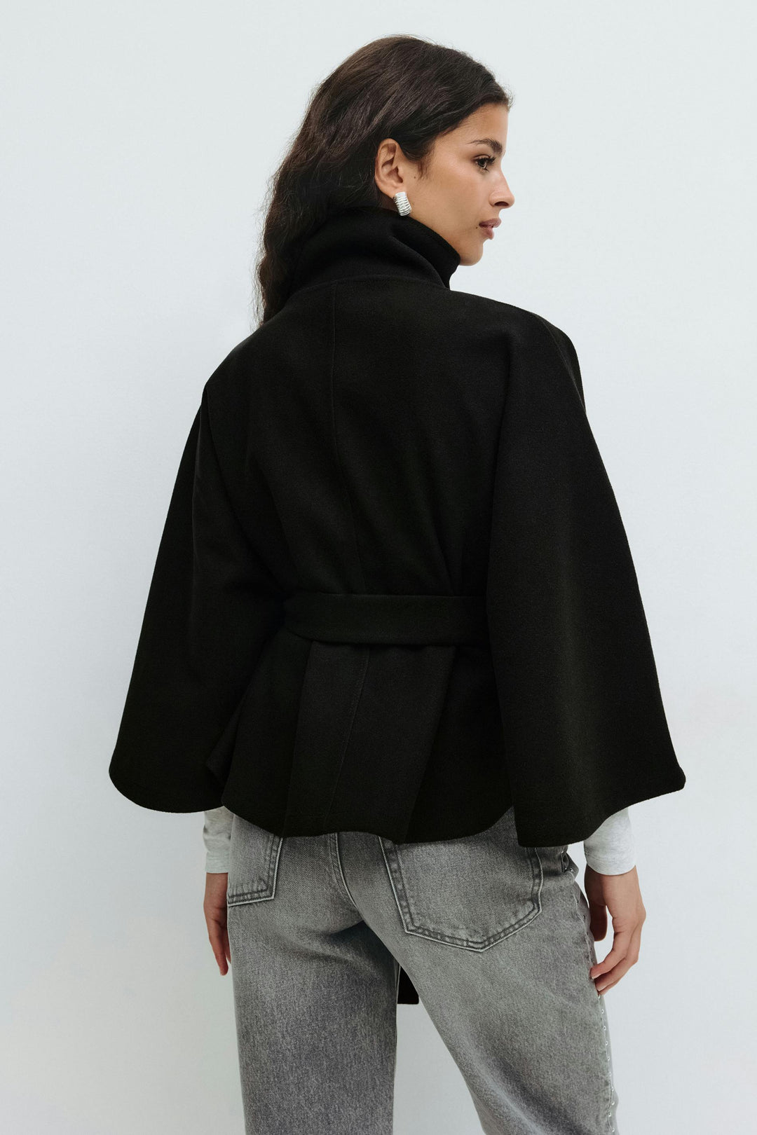 Capejas Dames | Capejas Look, Hoge Kraag &amp; Tailleceintuur