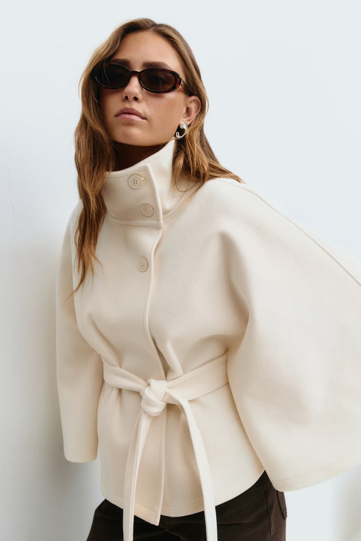 Capejas Dames | Capejas Look, Hoge Kraag &amp; Tailleceintuur