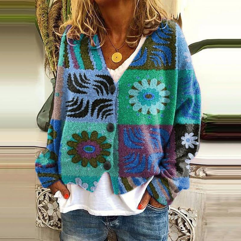 Cardigan Dames | Opvallend Patchworkdesign