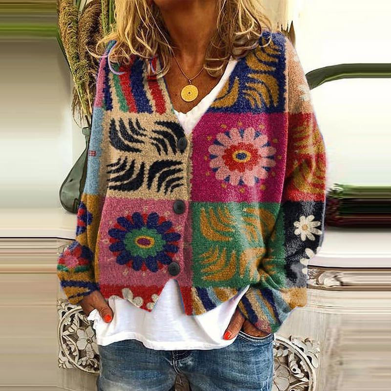 Cardigan Dames | Opvallend Patchworkdesign