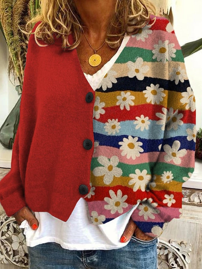 Cardigan Dames | Opvallend Patchworkdesign