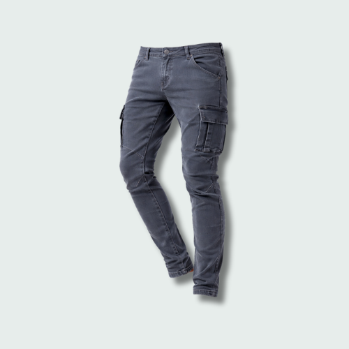 Cargo Jeans Heren | Slim Fit Jeans | Zijzakken &amp; Vrij Bewegen