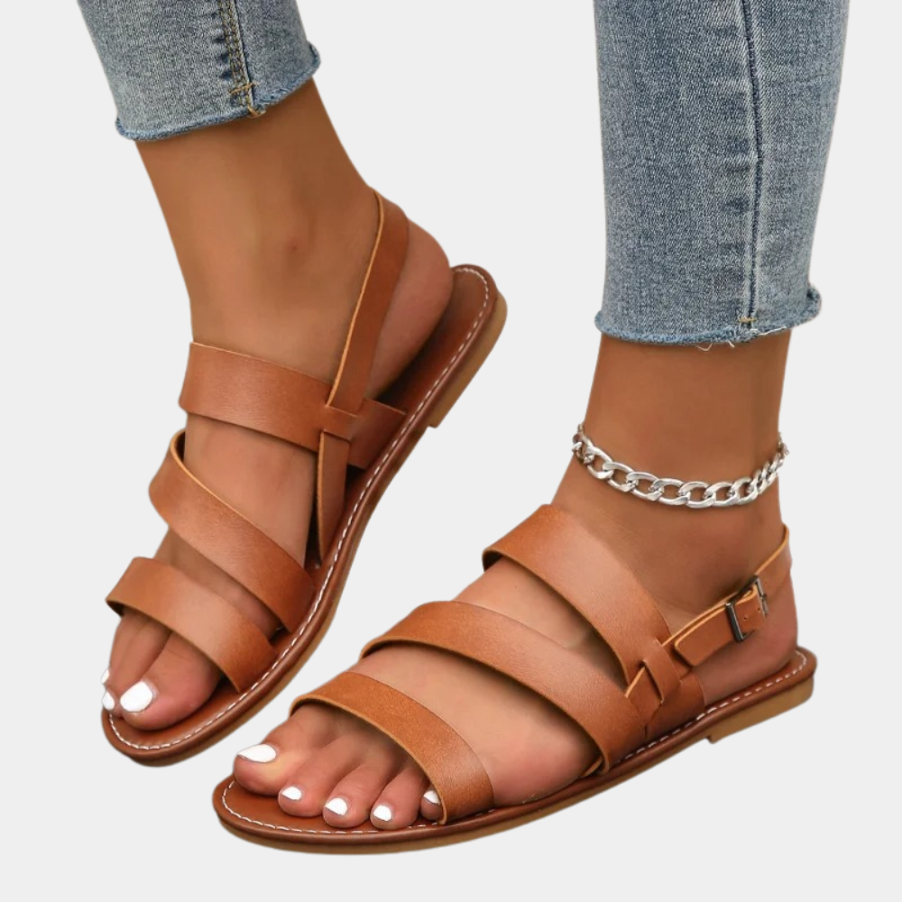 Dames Strand Slide Sandalen - Sara