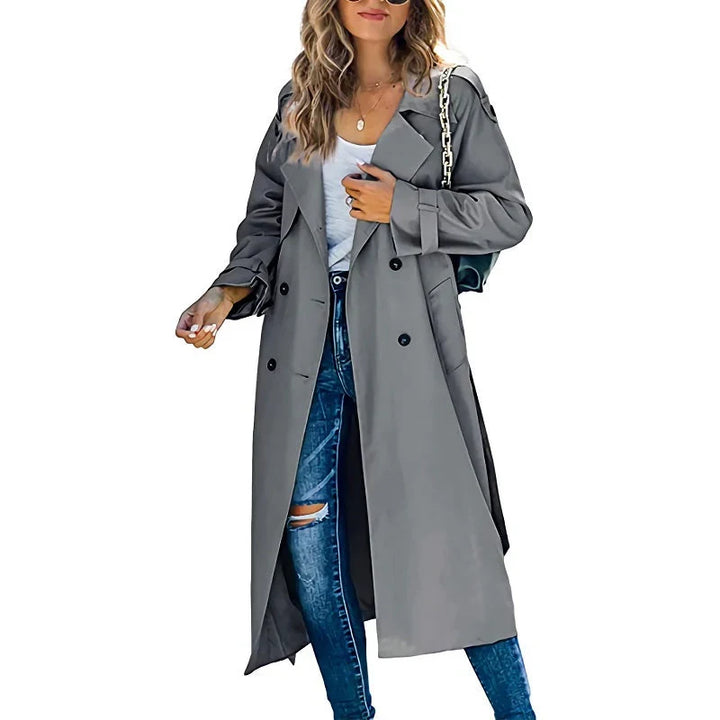 Dames Trenchcoat | Tijdloos Design &amp; Verstelbare Taille