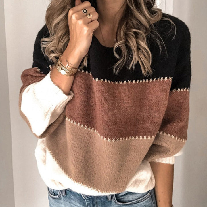 Dames Trui | Modern streeppatroon &amp; flatterende pasvorm