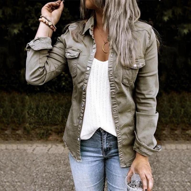 Denim Jas Dames | Knoopsluiting &amp; Veelzijdige Look