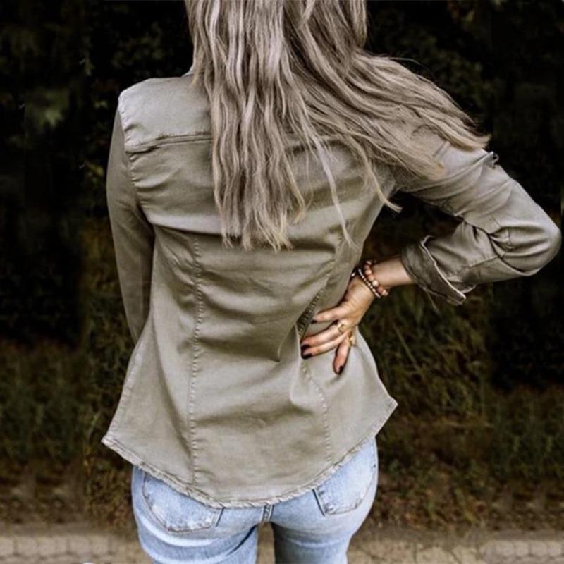 Denim Jas Dames | Knoopsluiting &amp; Veelzijdige Look