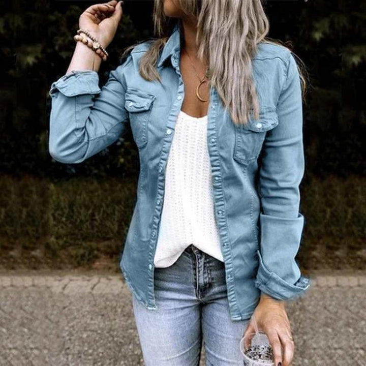 Denim Jas Dames | Knoopsluiting &amp; Veelzijdige Look