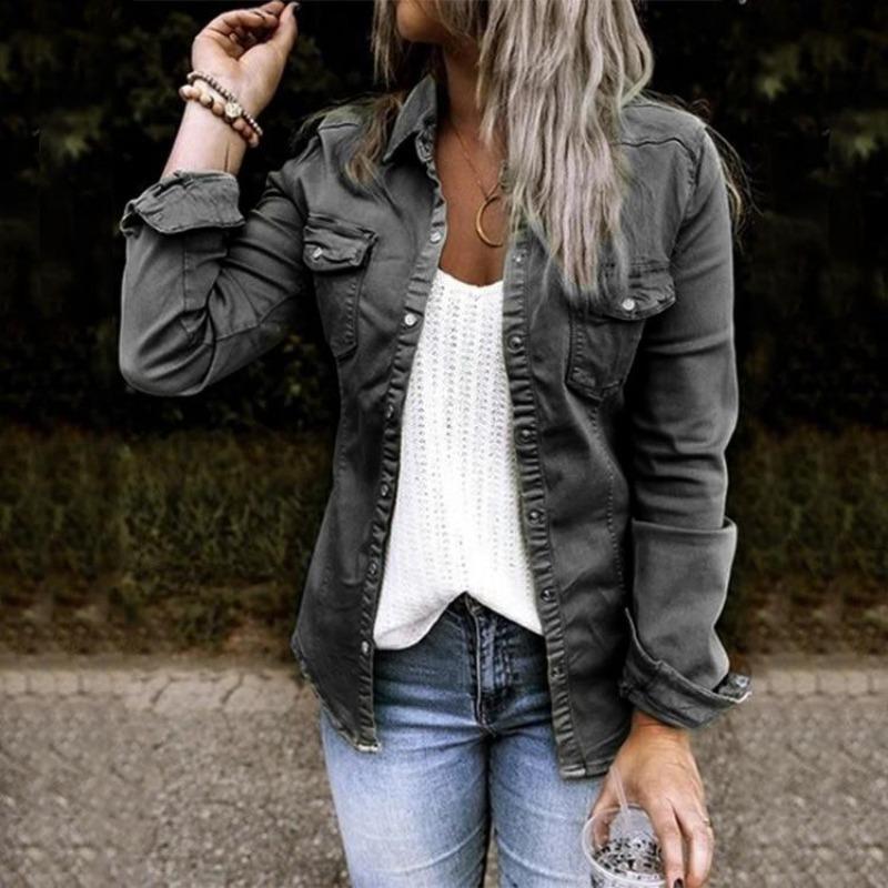Denim Jas Dames | Knoopsluiting &amp; Veelzijdige Look