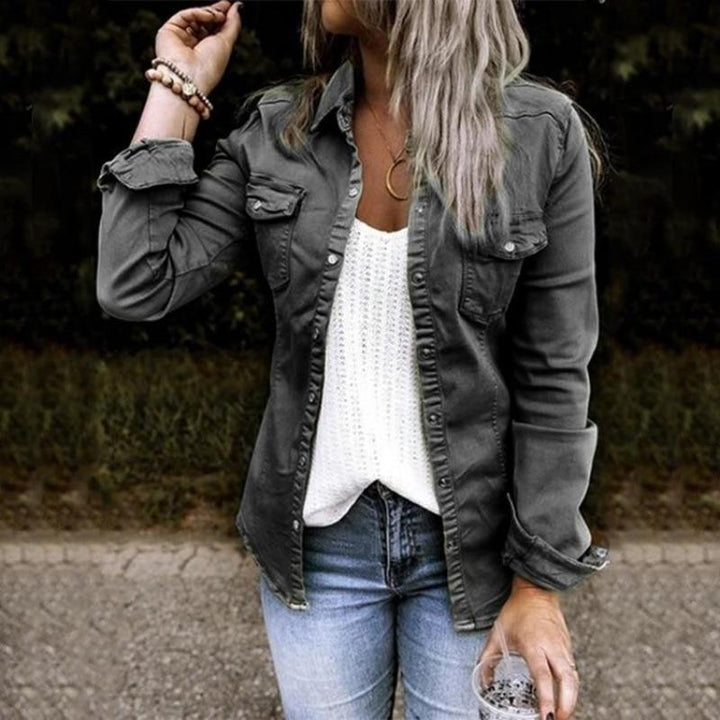 Denim Jas Dames | Knoopsluiting &amp; Veelzijdige Look