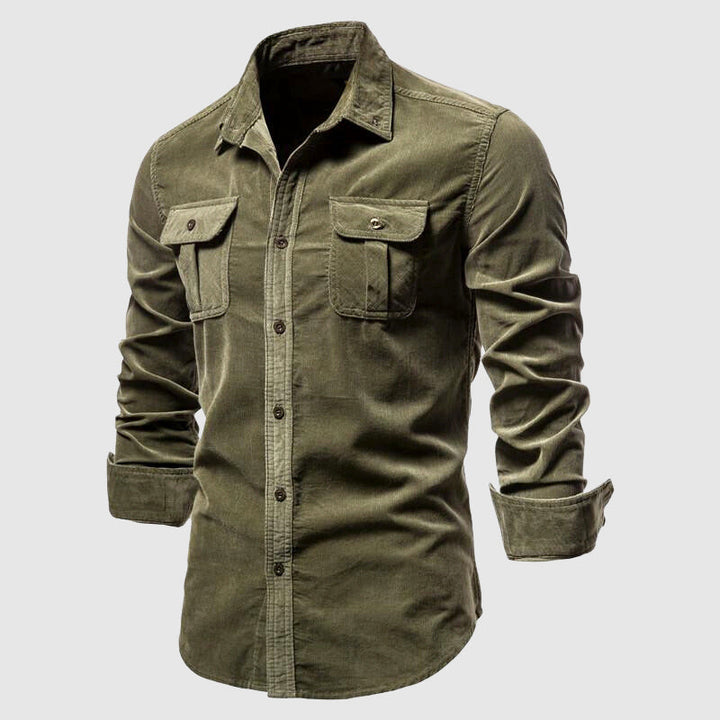 Denim Polo Heren | Cargo Stijl &amp; Dubbele Borstzakken