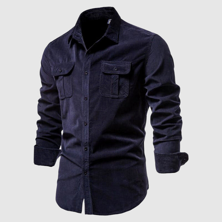 Denim Polo Heren | Cargo Stijl &amp; Dubbele Borstzakken
