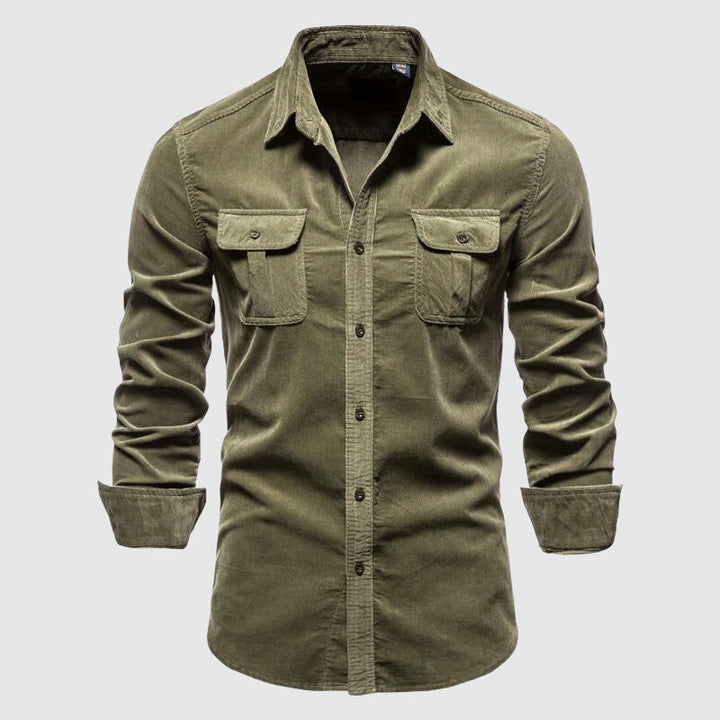 Denim Polo Heren | Cargo Stijl &amp; Dubbele Borstzakken