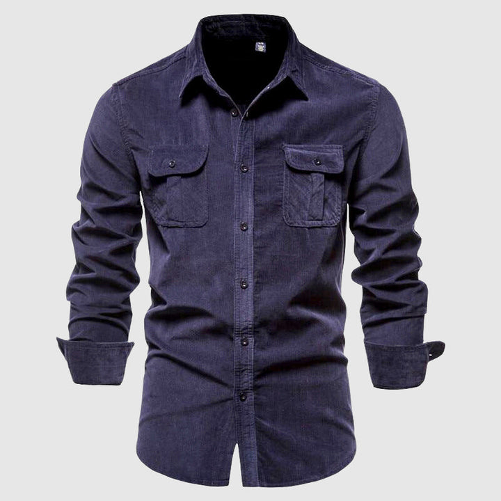 Denim Polo Heren | Cargo Stijl &amp; Dubbele Borstzakken