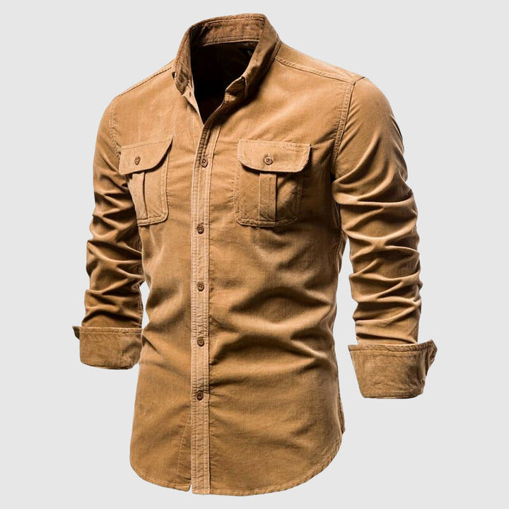 Denim Polo Heren | Cargo Stijl &amp; Dubbele Borstzakken