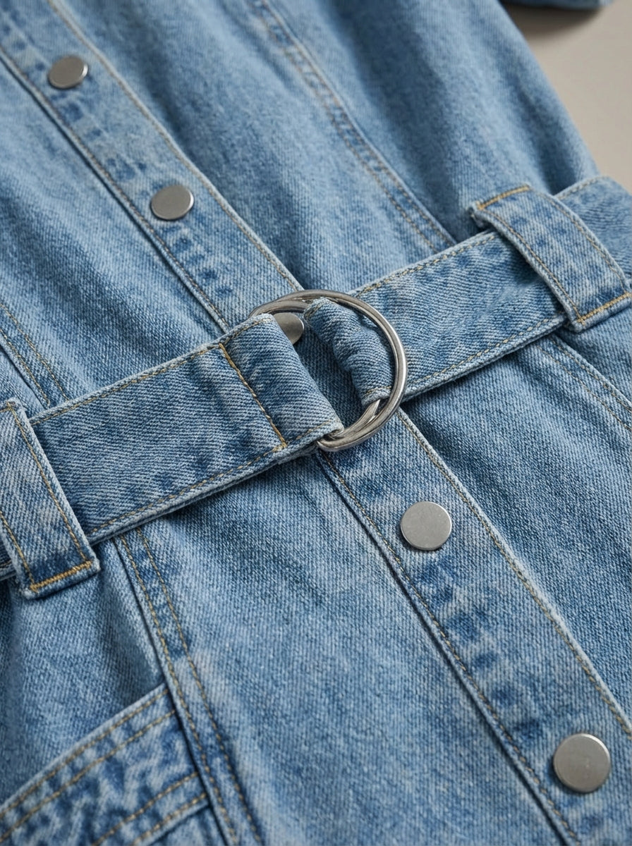 Denim jurk Dames | Flatterende Taille &amp; Makkelijk Aan/Uit