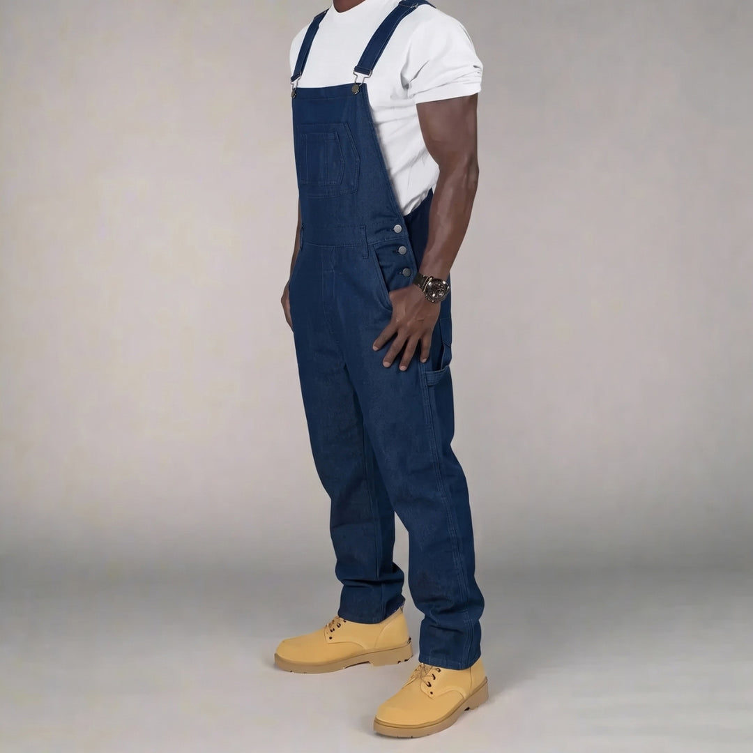 Denim Overall Heren | Rechte Pijp &amp; Functionele Zakken