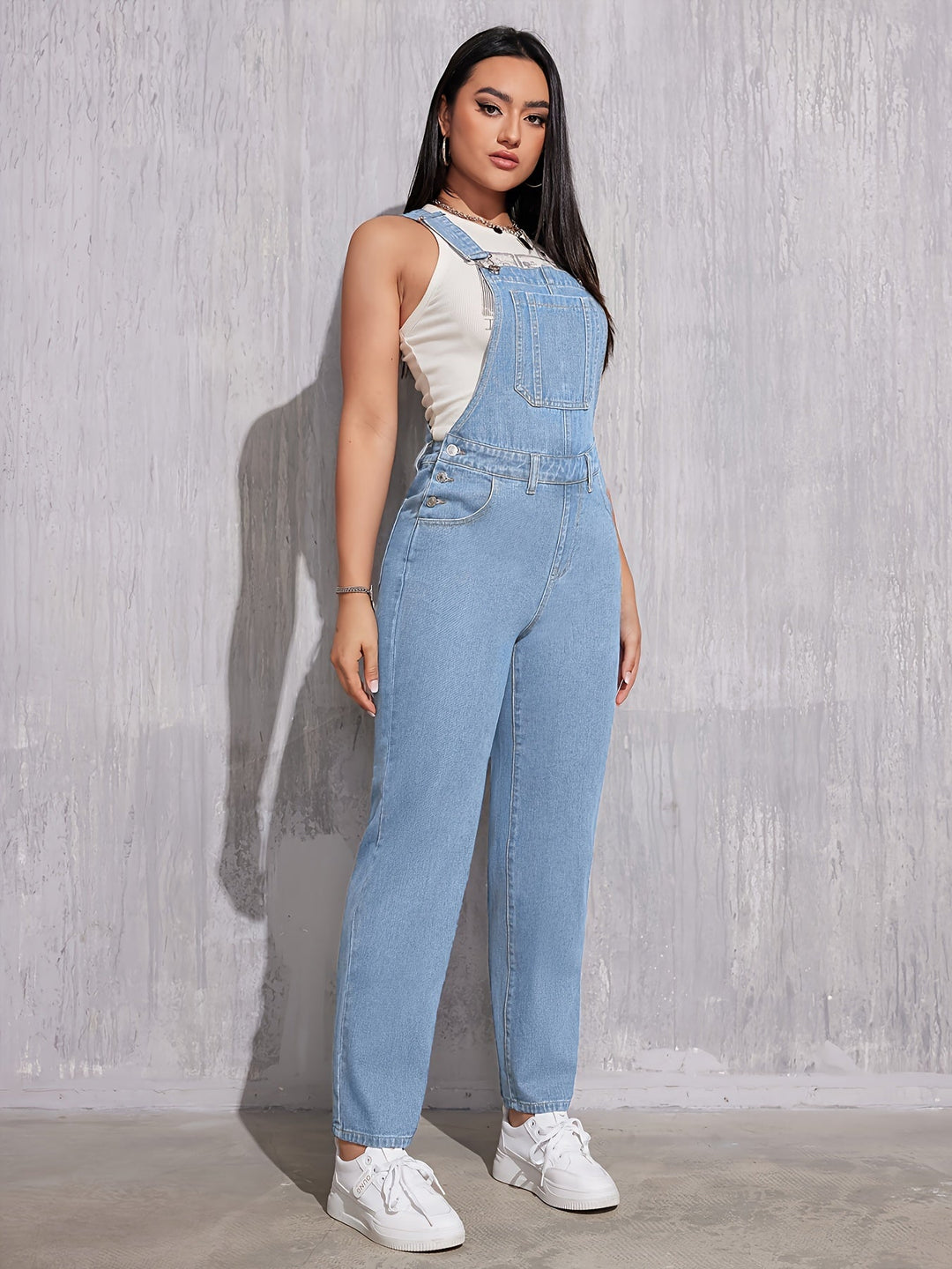 Effen damesoverall Regular Fit - Evelien