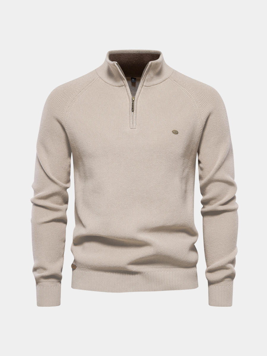 Half-Zip Trui Heren | Ademend Warm &amp; Zacht Draaggevoel