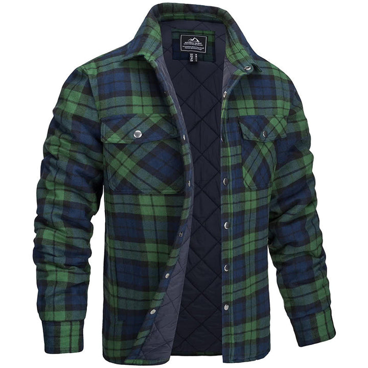 Heren Geruite Jas | Winterjas | Comfortabel warm in herfst &amp; winter