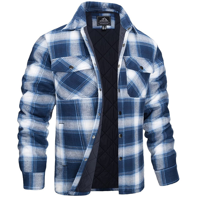Heren Geruite Jas | Winterjas | Comfortabel warm in herfst &amp; winter