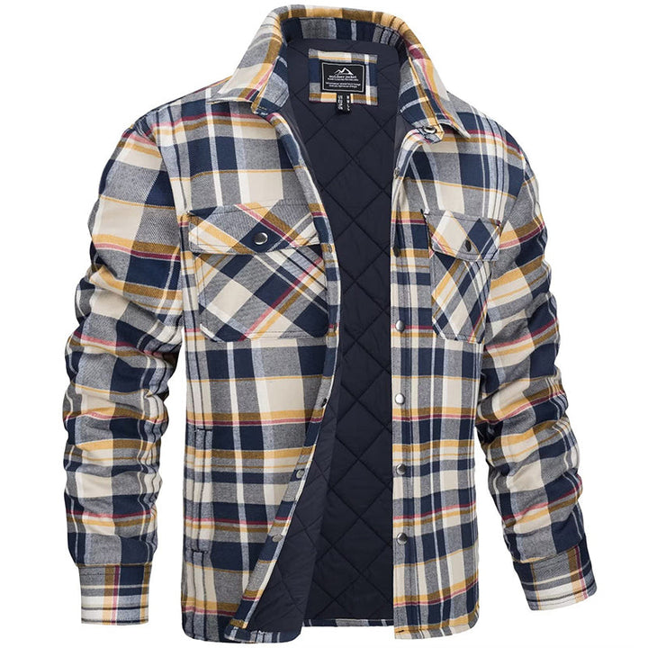 Heren Geruite Jas | Winterjas | Comfortabel warm in herfst &amp; winter