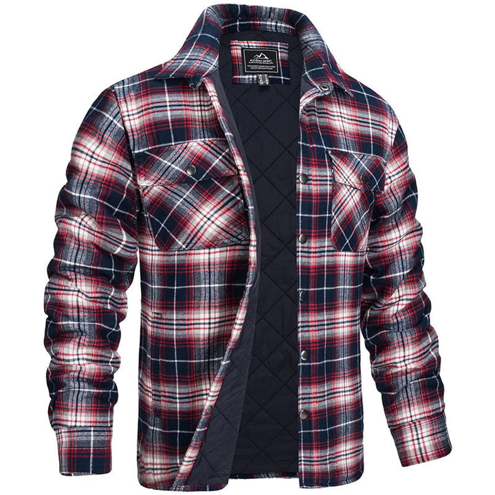 Heren Geruite Jas | Winterjas | Comfortabel warm in herfst &amp; winter