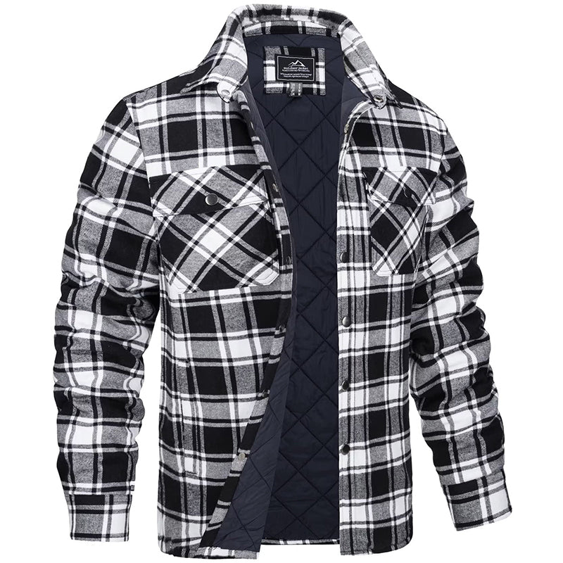 Heren Geruite Jas | Winterjas | Comfortabel warm in herfst &amp; winter