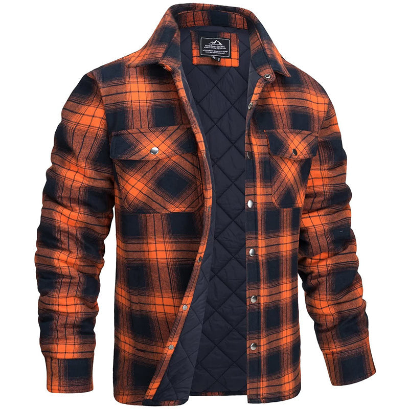 Heren Geruite Jas | Winterjas | Comfortabel warm in herfst &amp; winter