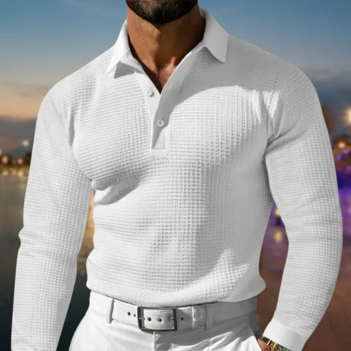 Heren polo sweater | Polokraag &amp; Warm Draagcomfort