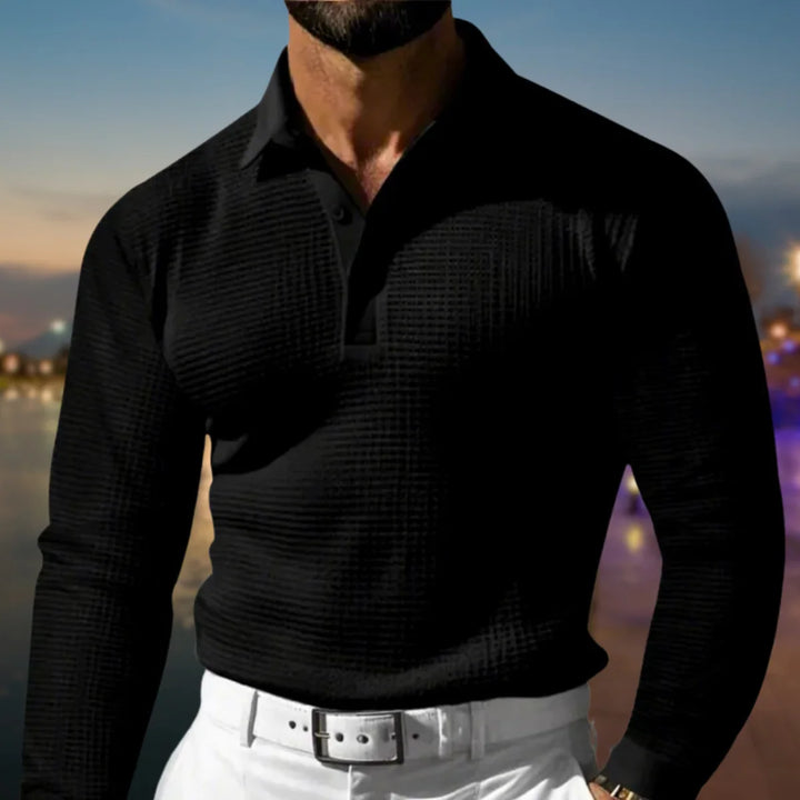Heren polo sweater | Polokraag &amp; Warm Draagcomfort